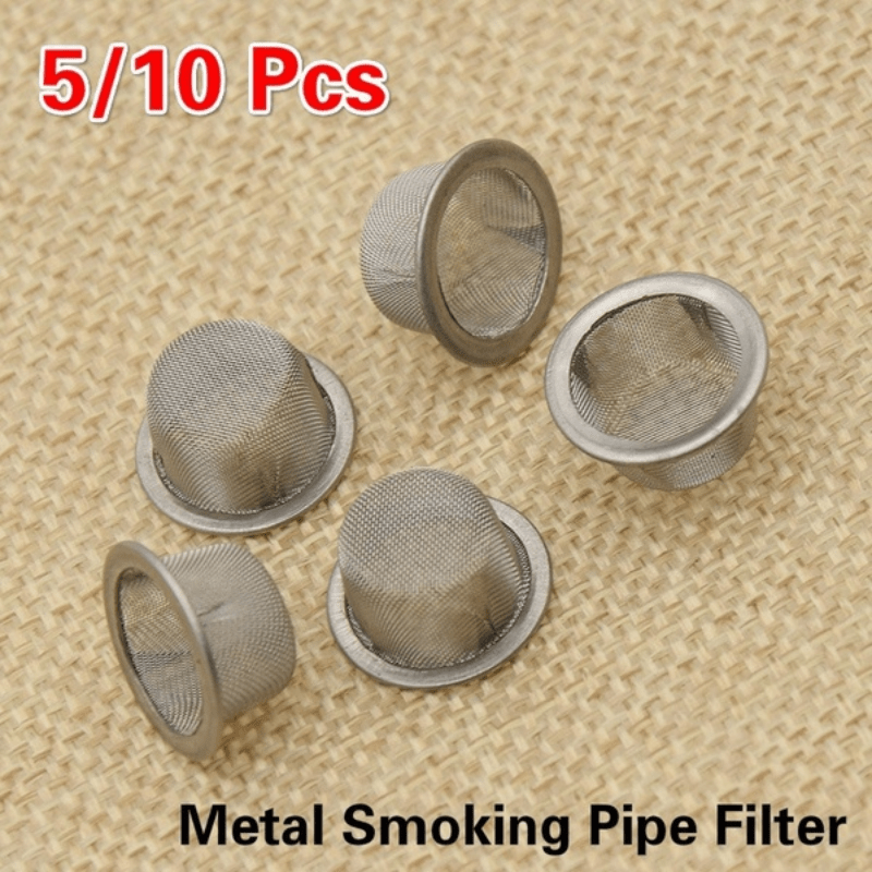 1 Unidad Pipa Fumar Tabaco Pantalla Filtro Metal Filtro - Temu