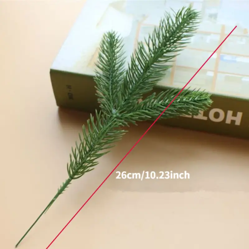 12個の人工松の木の枝、クリスマスパーティーの装飾用にプラスチックの松の葉、偽の植物diyリース | 高品質で手頃な価格 | Temu Japan
