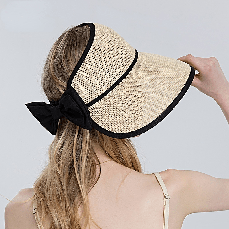 Sun Visor Ponytail Hat Womens - Sun Hats for Women UV Protection