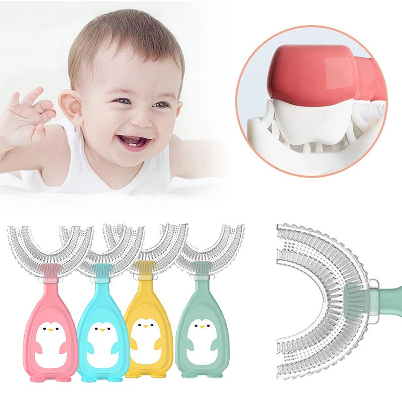 Cepillo Dientes Silicona Forma De U Bebés Niños Limpieza Oral 10PC –  Cómpralo en casa