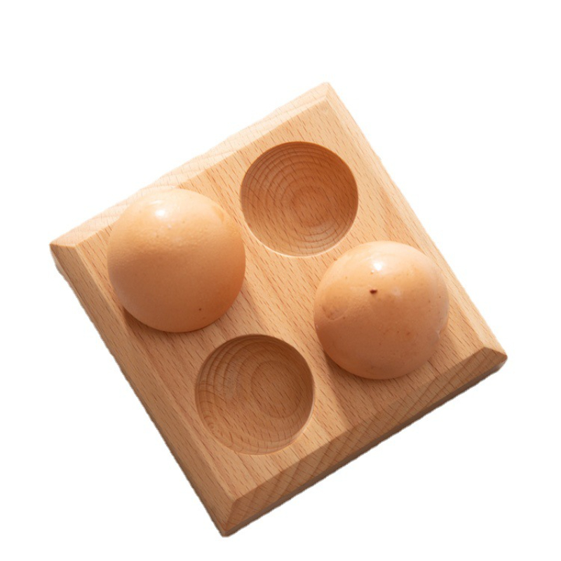 Wooden egg holder tray  Egg Display Stand for Countertop