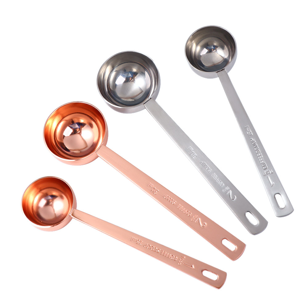 Stainless Steel Coffee Scoop, 2 Tablespoon Measuring Spoon Coffee Scoop, 30ml Metal Long Handled Spoons Coffee Measuring Spoons, 2, Size: 16.3, Silver