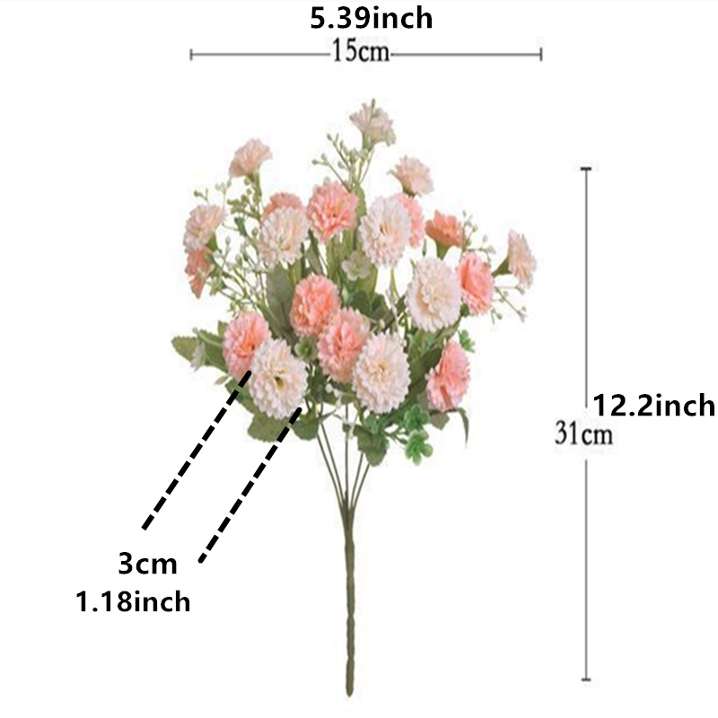 Fake Flowers Bouquet DIY Decoration Small Bunch Artificial Plant Fake Clove