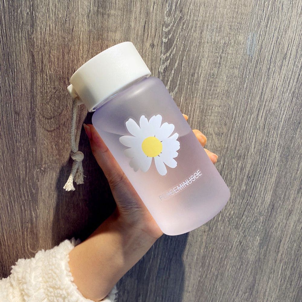 Daisy Water Bottle With Lid, Cute Floral Plastic Water Cups, Tote Drinking  Cups, Summer Drinkware, Travel Accessories, Home Kitchen Items, Birthday  Gifts - Temu