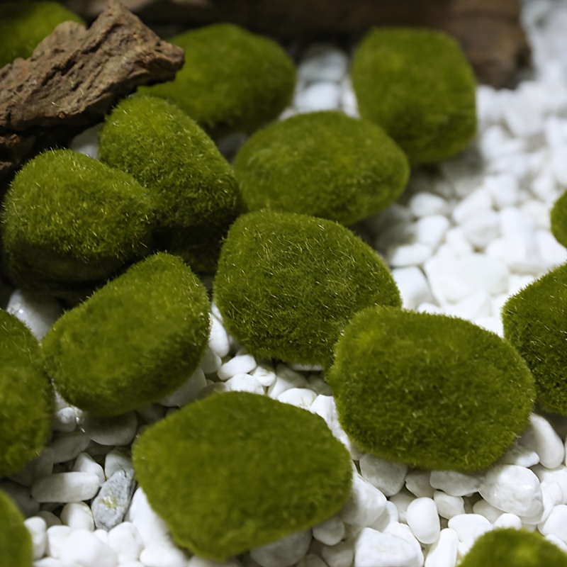 faux moss rocks