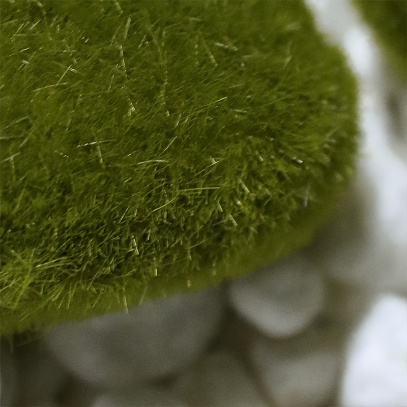 3pcs 3in Miniature Artificial Moss Rocks, Moss Stones, Landscape Accessory