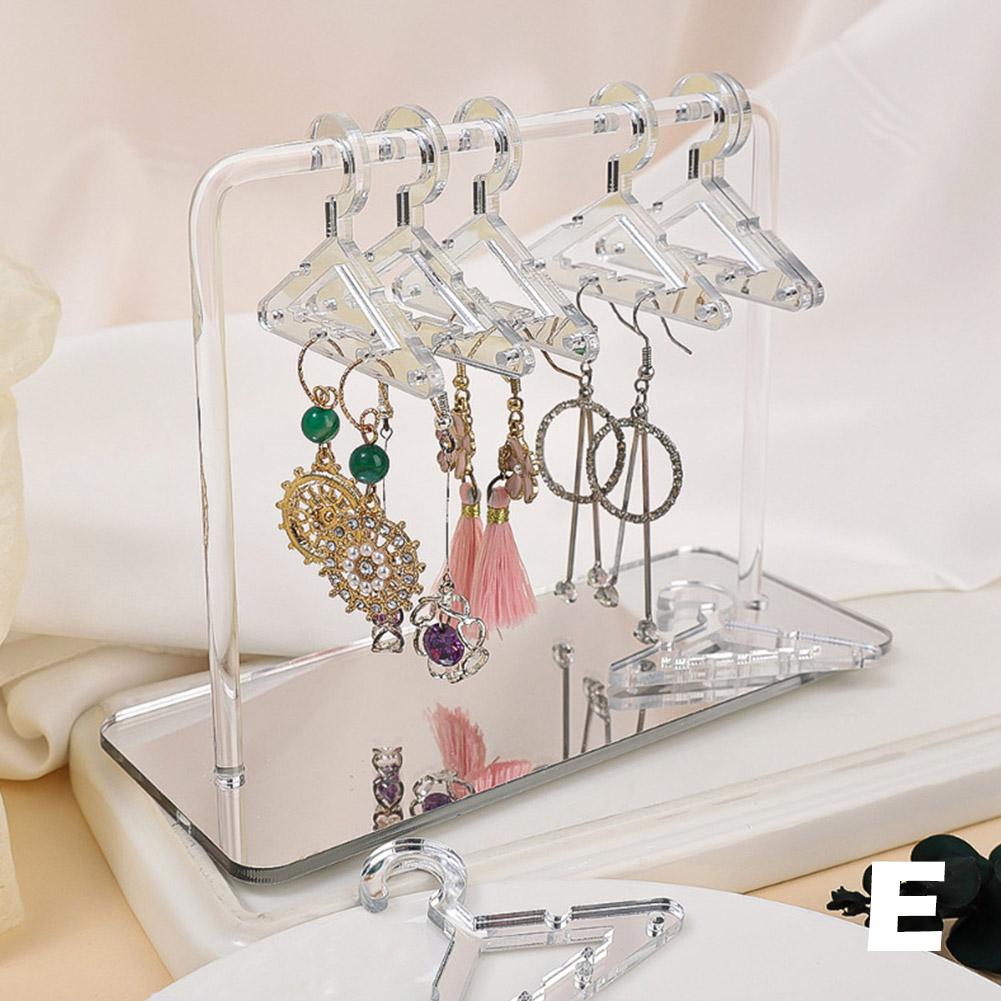 1pc Rotating Hanging Jewelry Storage Rack, Acrylic Jewelry Organizer, 4  Tiers Jewelry Display Rack, Plastic Jewelry Holder, Jewelry Display Stand  For