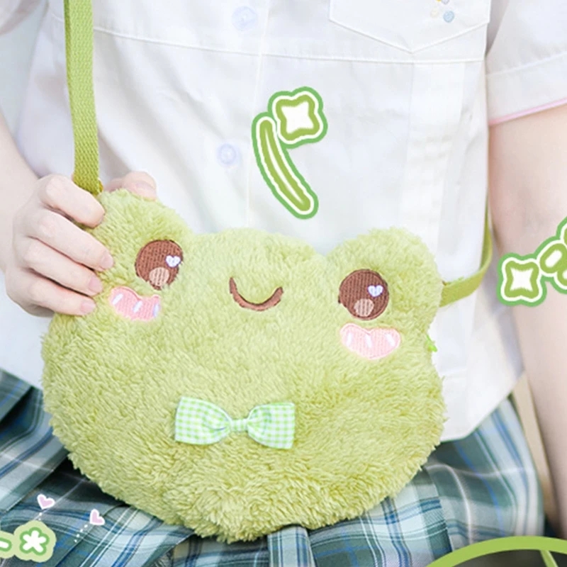 Cute Frog Plush Bag - Perfect Decorative Crossbody Bag for Women - Birthday  & Christmas Gifts for Girls
