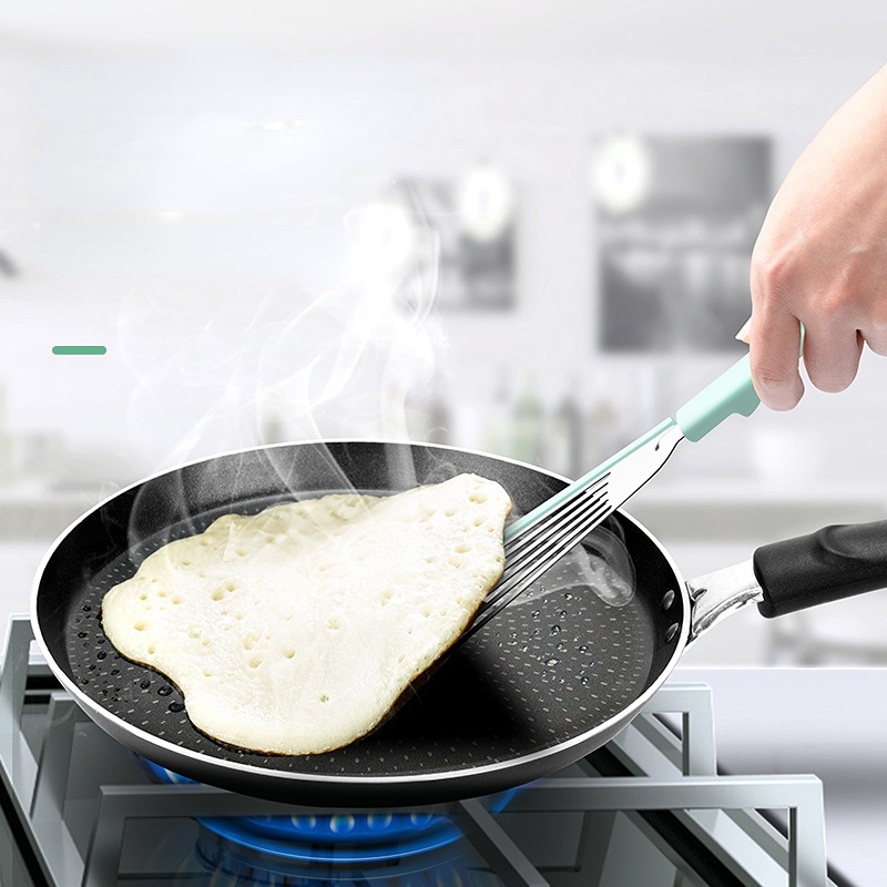 1pc High Temperature Resistant Silicone Non-stick Frying Pan Spatula For  Cooking Steak Or Vegetables Kitchen Utensil