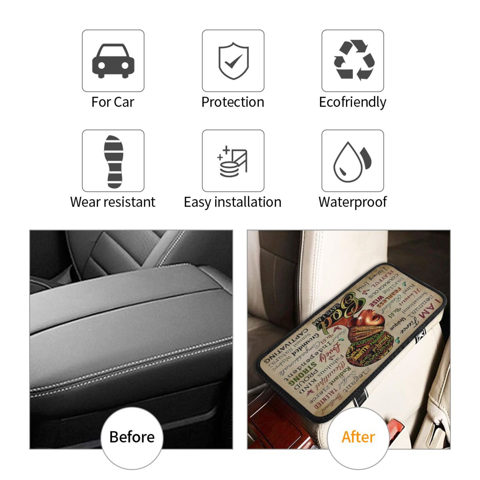 Upgrade Your Vehicle Comfort With A Universal Fit Car Armrest Cover Cushion  Mat! - Temu Japan