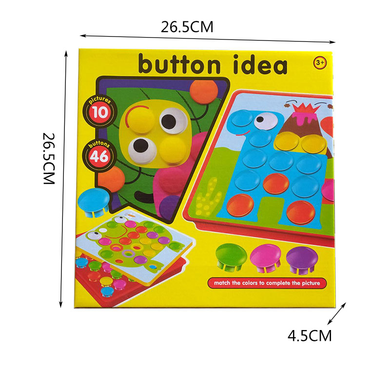 

Button Art Toys Crafts For Toddler Activities Game Peg Board Preschool Toys Mosaic Pegboard For Kids Age 2 3 4 5 6 Girls Boys Gift