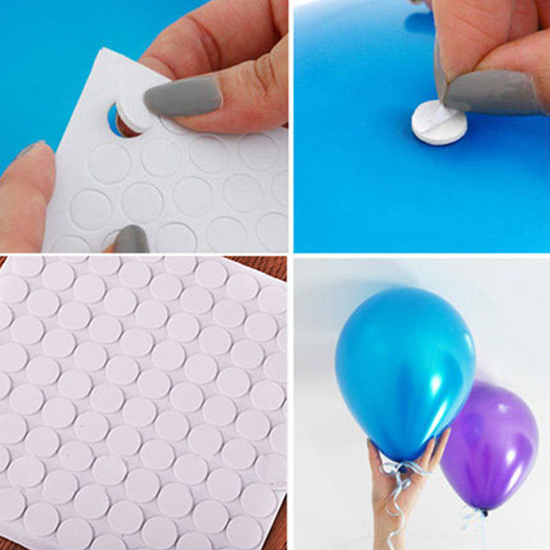 100pcs/300pcs, Balloon Seamless Glue Dot Stickers Wedding Party Layout  Removable Seamless Transparent Double-sided Film