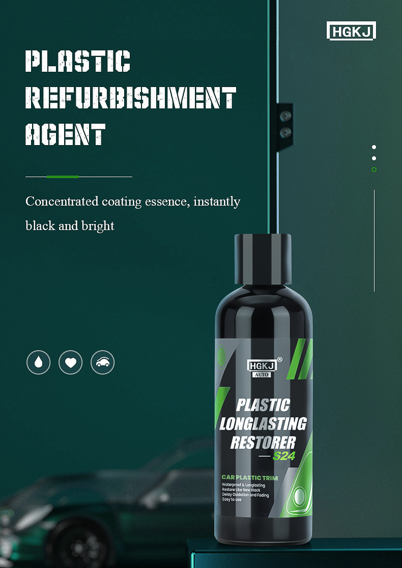 Black Car Trim Restorer Automotive Refurbishment Resists Water UV Rays Dirt  Parts Refurbish Agent Universal Spray Coating