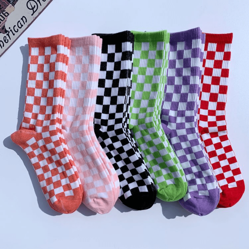 1pair Women Two Tone Casual Ankle Socks For Daily Life