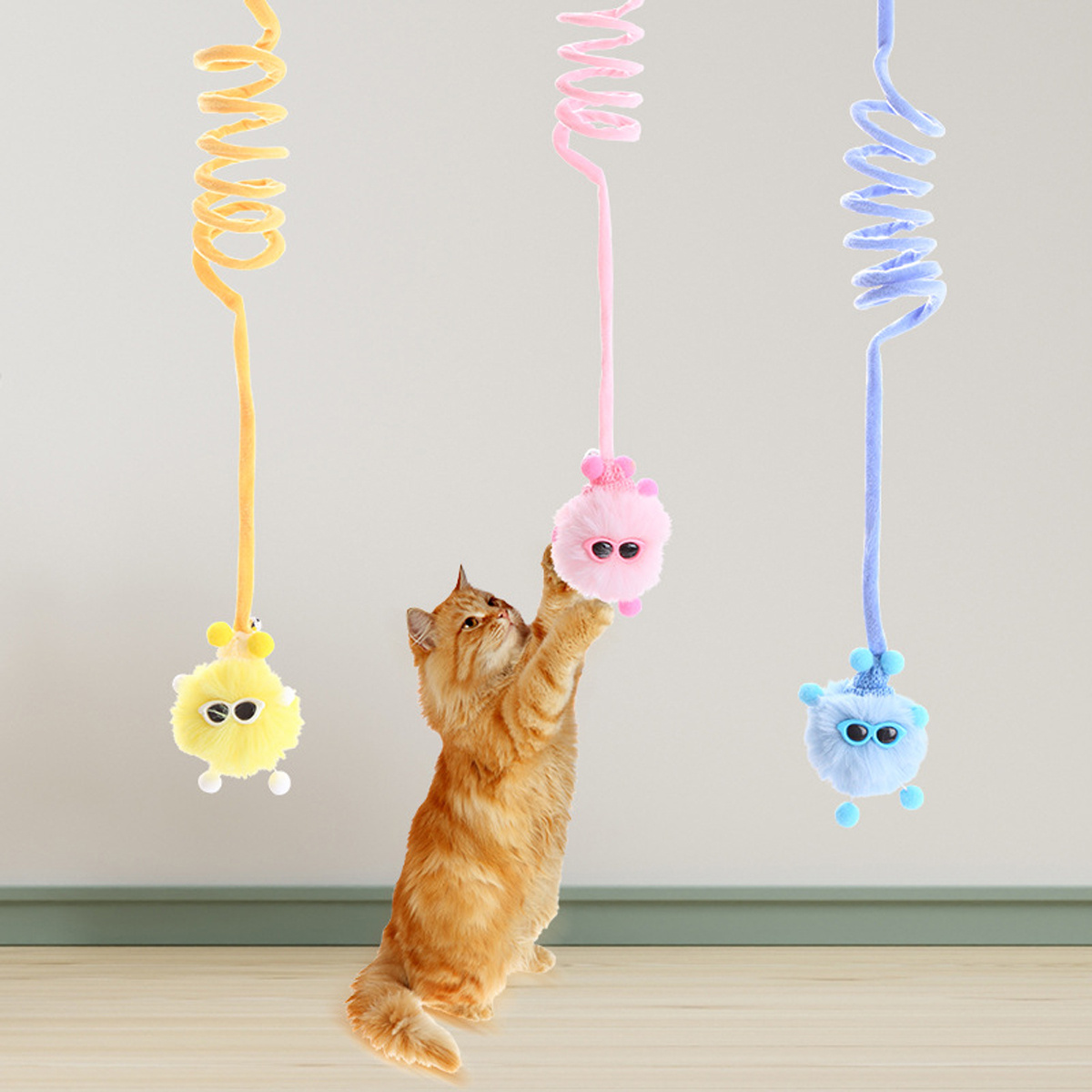 Cat Toys For Indoor Cats, Attractive Relieve Boredom High Elasticity Rope  Simulation Balls