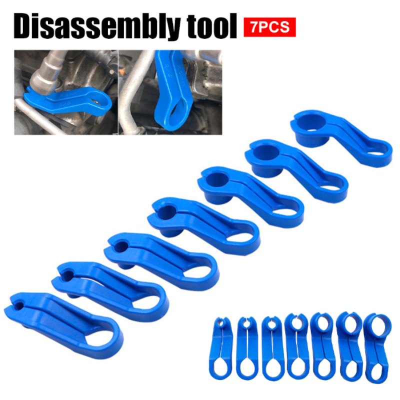 7Pcs Ac Auto Fuel Line Disconnect Tool Air Conditioner Transmission Oil  Cooler Line Tools Car Repair Kit Set For ford Chrysler