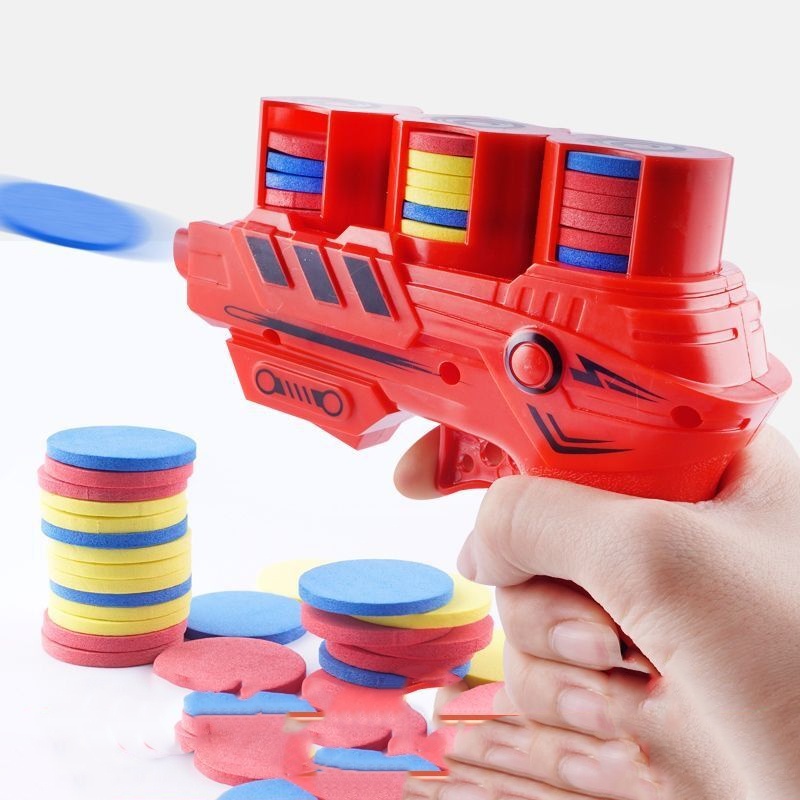 Pistola de juguete con bala suave para niños (rojo)