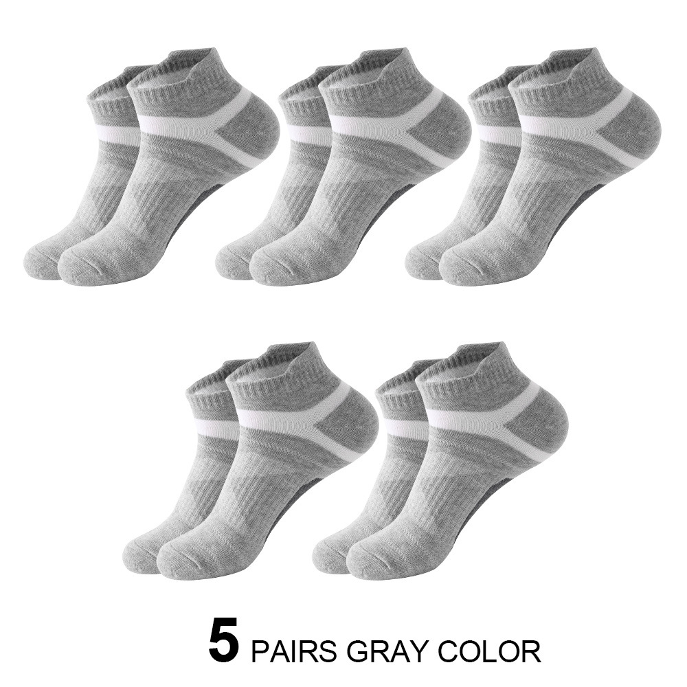 5 pares de calcetines deportivos informales para hombre, calcetines de  baloncesto, calcetines de tobillo de corte bajo cómodos transpirables que  absorben el sudor de malla fina - Temu