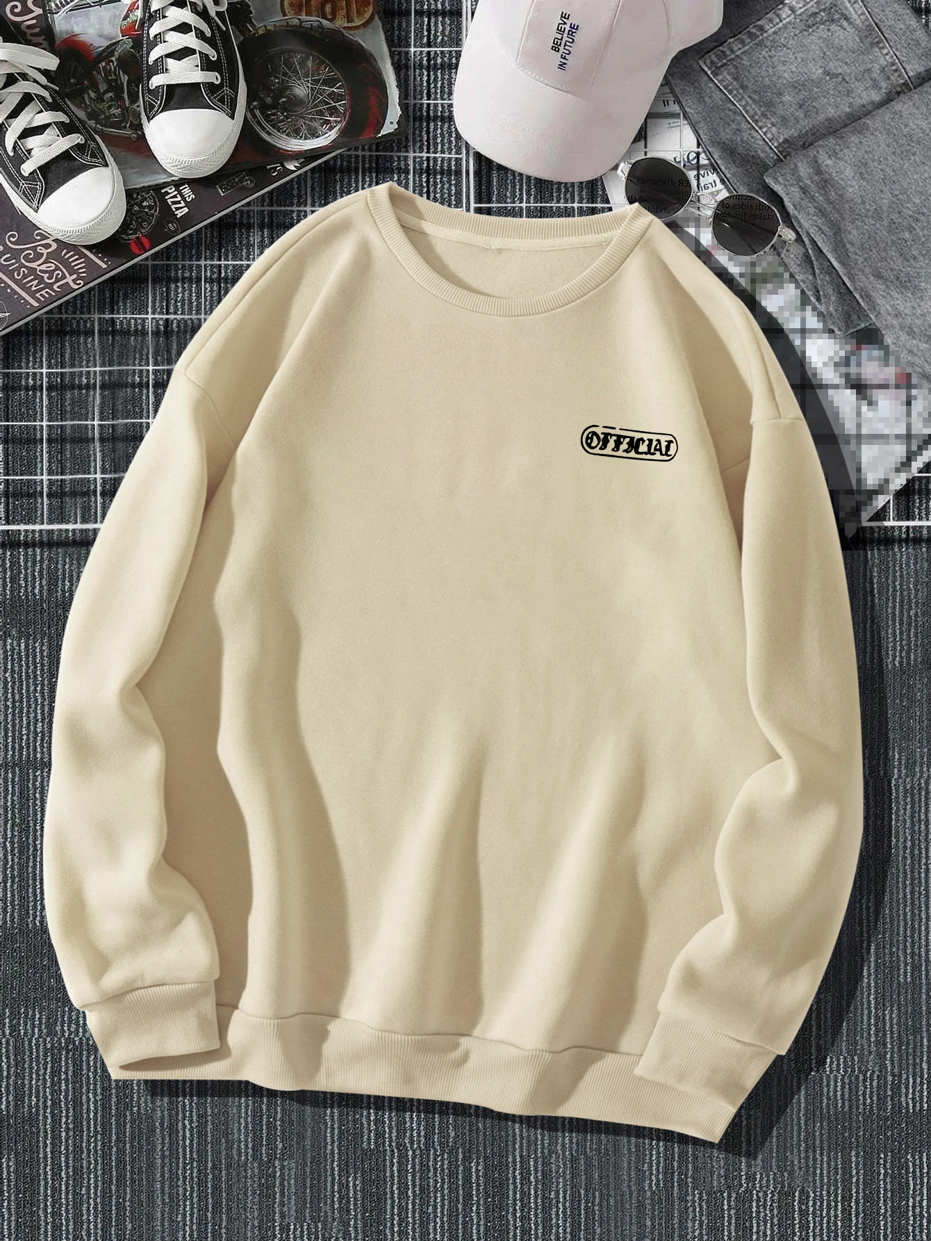 Sweatshirt with back discount print