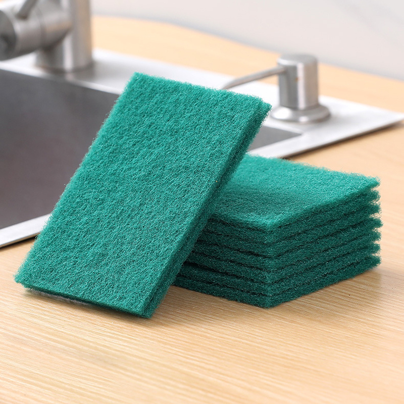 Reusable Washable Sponges Double Sided Scouring Pad Reusable Microfiber  Dish Cleaning Cloths Scrubbing Sponges Dishcloth New