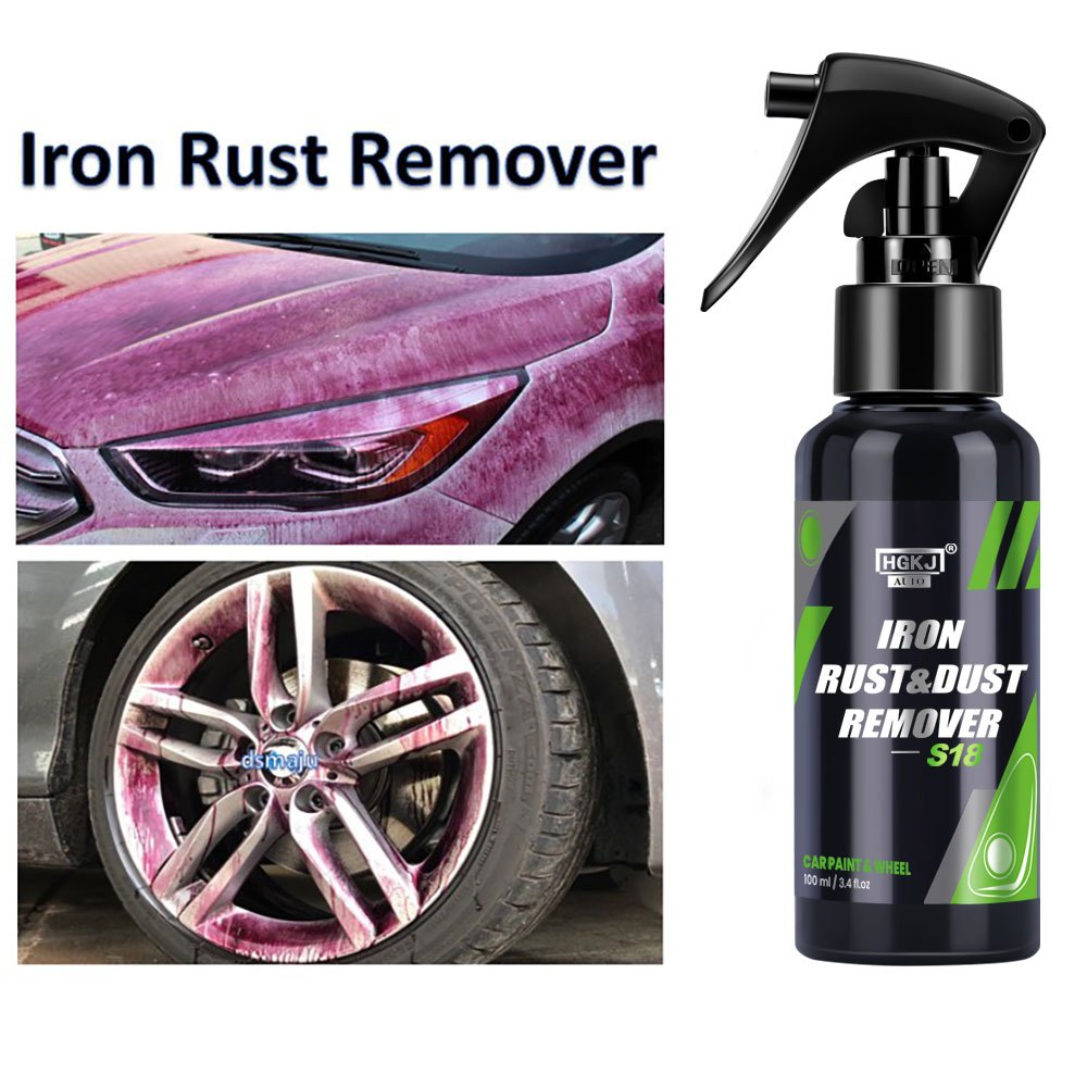 Rust Remover Spray Remove Iron Particles Car Paint Motorcycle RV