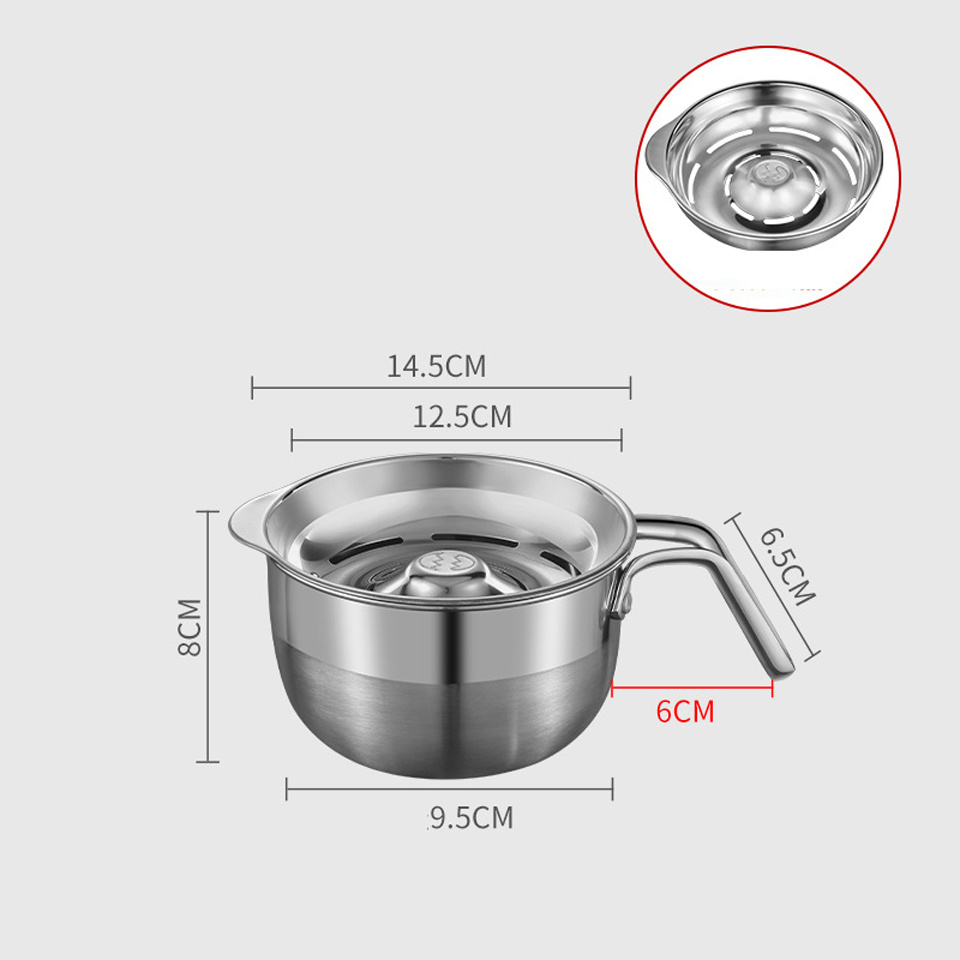 1pc Premium 304 Stainless Steel Egg White Separator - Easily Separate Egg And Protein For Healthy Cooking And Baking