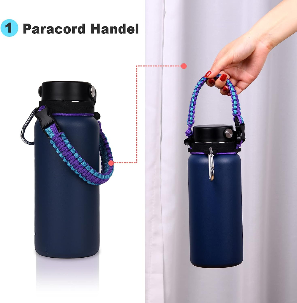 Hydro Flask Holder Strap  Paracord Water Bottle Holder - Water Bottle &  Cup Accessories - Aliexpress
