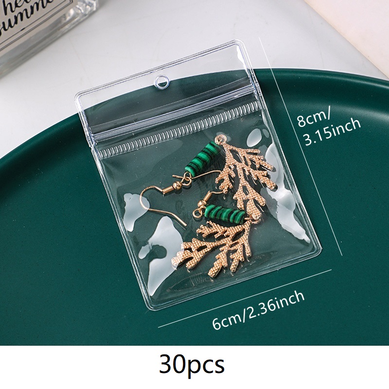 1pc Transparent Jewelry Storage Box +35pcs Anti-Oxidation Sealed