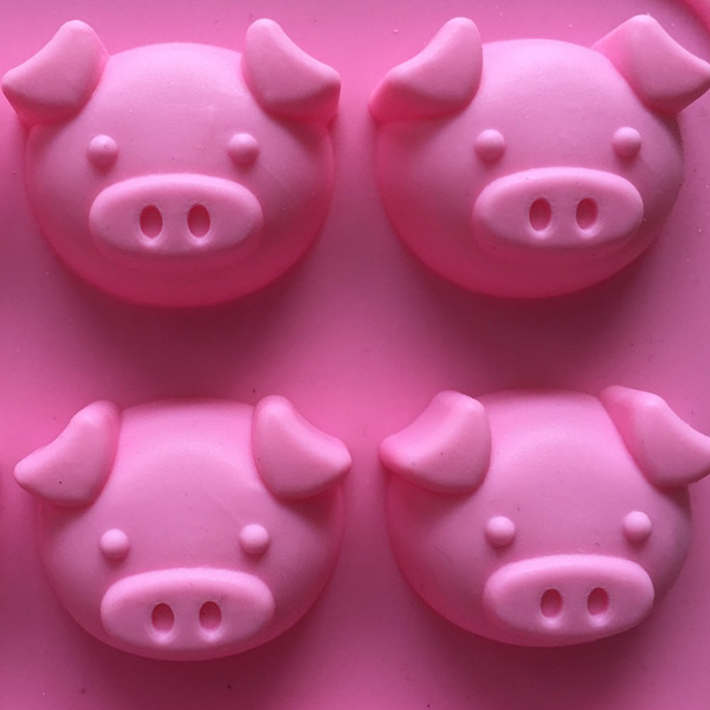 3D Pig Silicone Mold (2 Cavity)