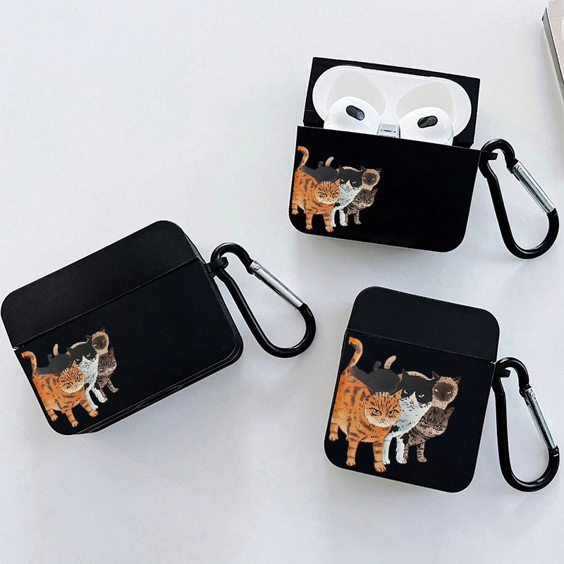 

Fierce Cat Graphic Headphone Case For Apple Airpods1/2, Airpods3, Airpods Pro Airpods Pro (2nd Generation)