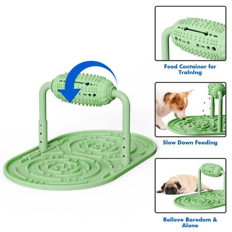 Pet Dog Slow Feeder Basin Interactive Dog Food Treat Puzzle - Temu