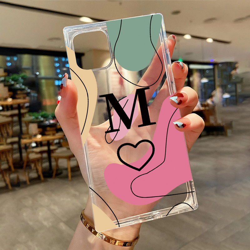 

M Graphic Transparent Silicon Phone Case For, Iphone14/14plus/14pro/14promax, Iphone13/13mini/13pro/13promax, Iphone12/12mini/12pro/12promax, Iphone11/11pro/11pro Max, X/xs/xsmax, 6s/7/8plus