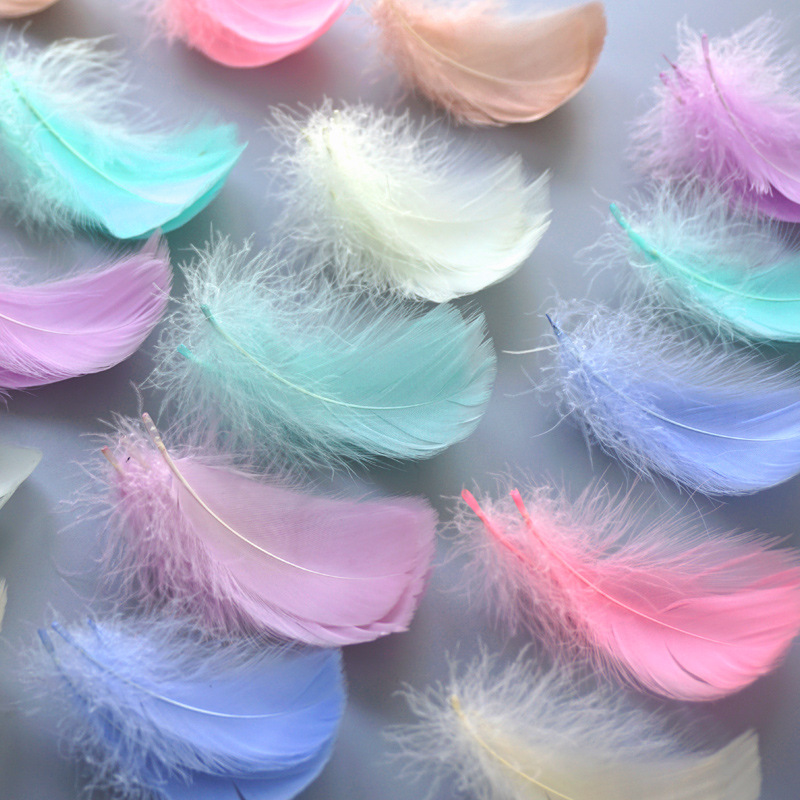 100pcsNatural Wedding Feathers for Crafts White Goose Feather for Jewelry  Making Party Feathers Home Decoration Plume