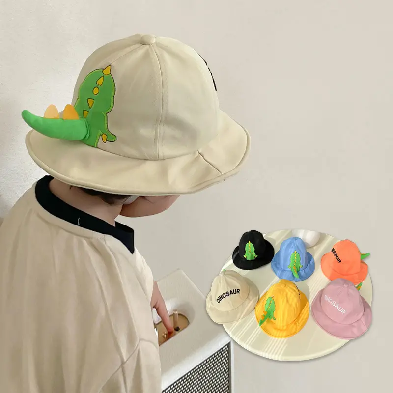 Childrens Dinosaur Tail Decor Bucket Hat For Outdoor Sun Protection Hat For  Boys Sun Hat For Beach Travel, Shop On Temu And start Saving