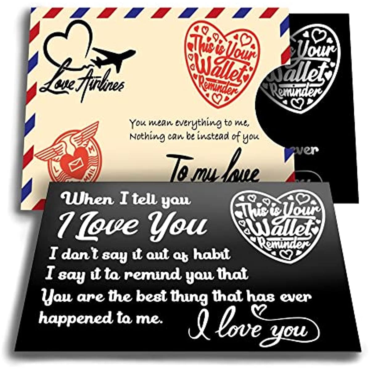 Cute Things to Get Your Boyfriend, Boyfriend Wallet Card Insert, Meanful  Gifts for Boyfriend, Boyfriend Valentines Day Gift From Girlfriend 
