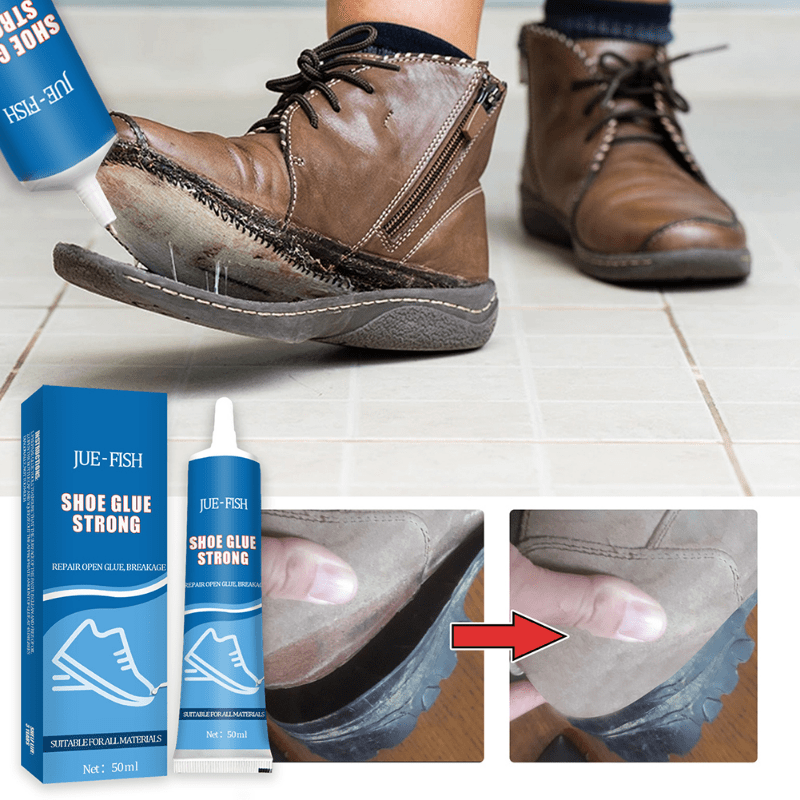 Factory Laced Pegamento para zapatos: paquete de 2 adhesivos de reparación  de zapatos para fijar suelas, tenis, botas, tacones, sandalias y mucho más.