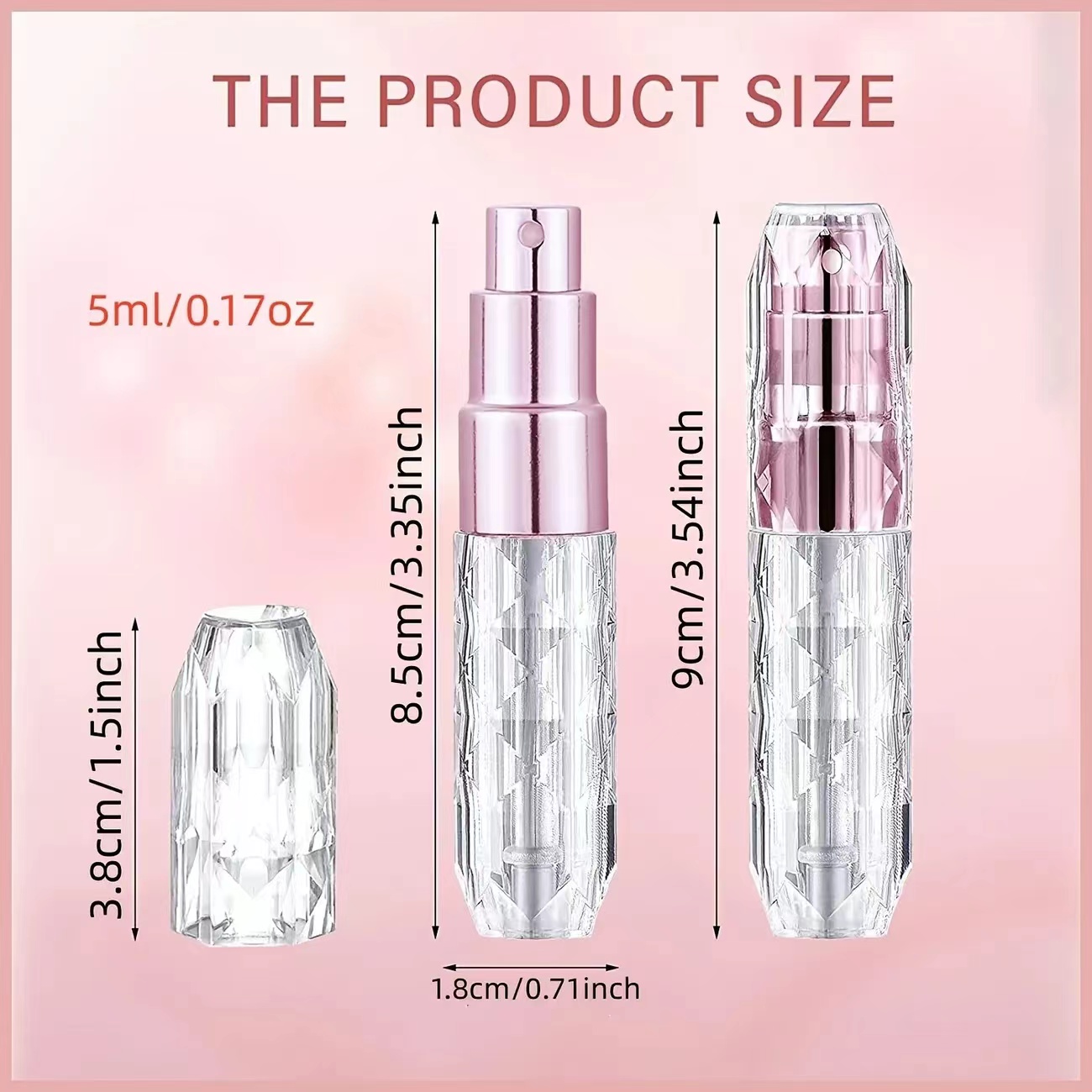 Portable Perfume Spray Bottle - Fine Mist, Refillable, Travel-friendly, And  Cosmetic Atomizer Sprayer - Temu