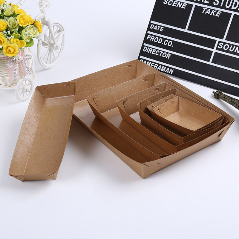 Kraft Paper Disposable Coated Boat Box Oil Proof Hot Dog - Temu