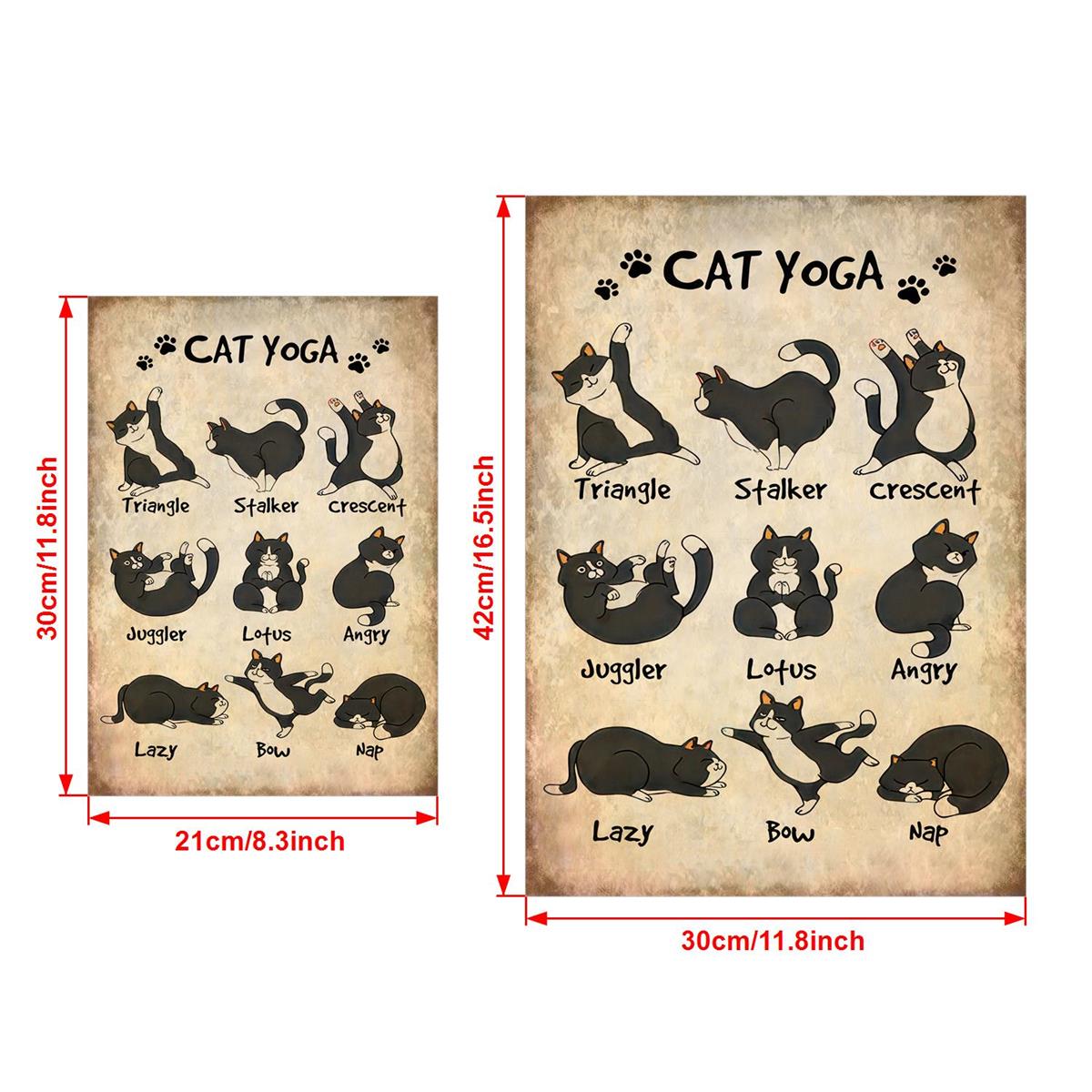 Kawaii Cute Big Cats Pattern Yoga Mat, Zazzle