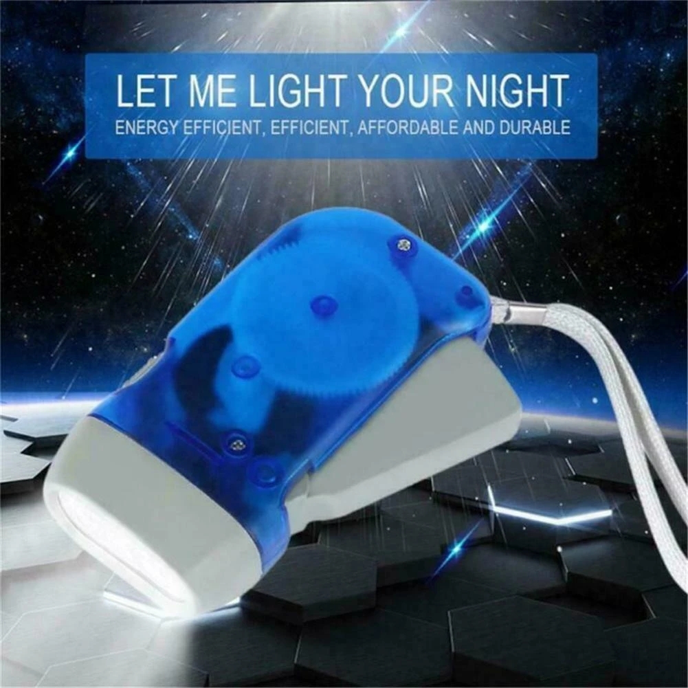 Hand Crank Flashlight With 3 Leds Portable And Reliable - Temu