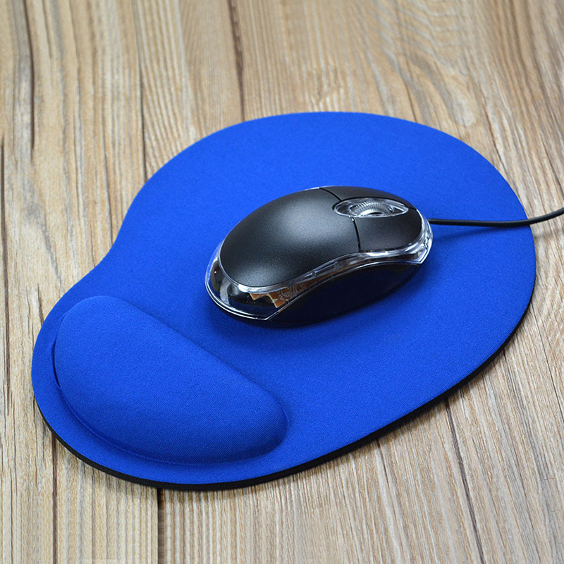 1pc Mint Blue Wrist Rest Mouse Pad, Office Desk Minimalist Thick Memory  Foam Mouse Pad