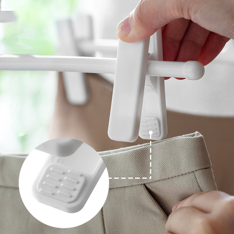 5pcs Trouser Rack Anti Explosion Pleat Storage