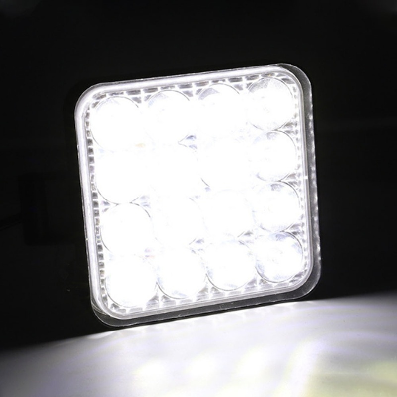 16 LED 48W LED Work Light Square Spot Flood Light Beam 12V 24V Offroad for  Truck Offroad 4X4 4WD Car SUV ATV - China Square 48W, Work Light