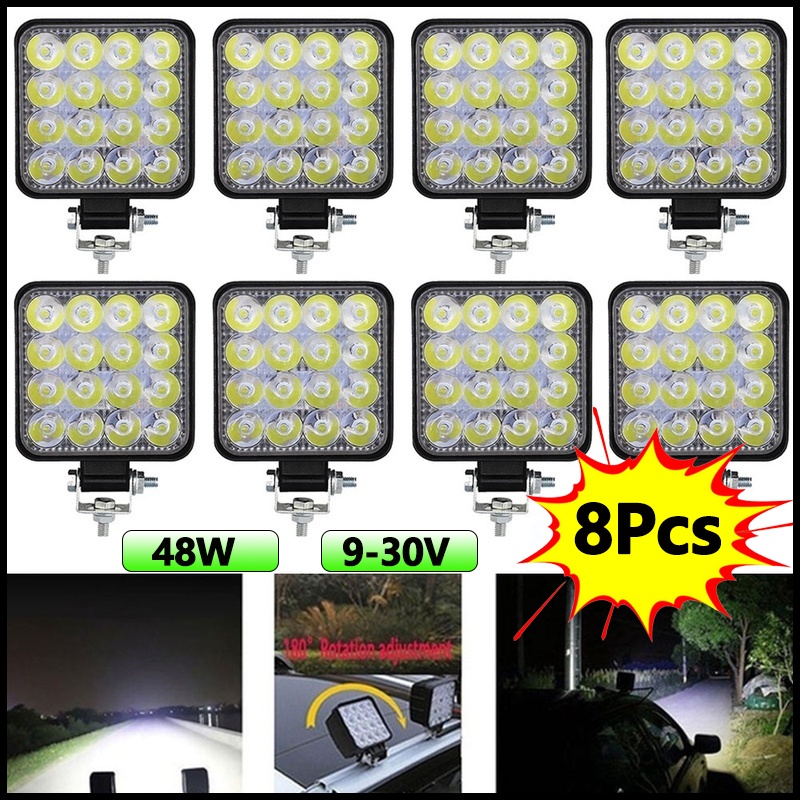 Cheap 48W 16LED Lights for Car DC 12-24V Work Light Bar Luces LED