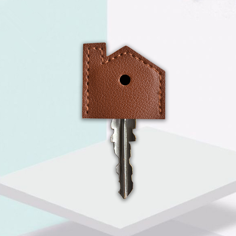 1Pc Key Case Keyring PU Leather Accessary