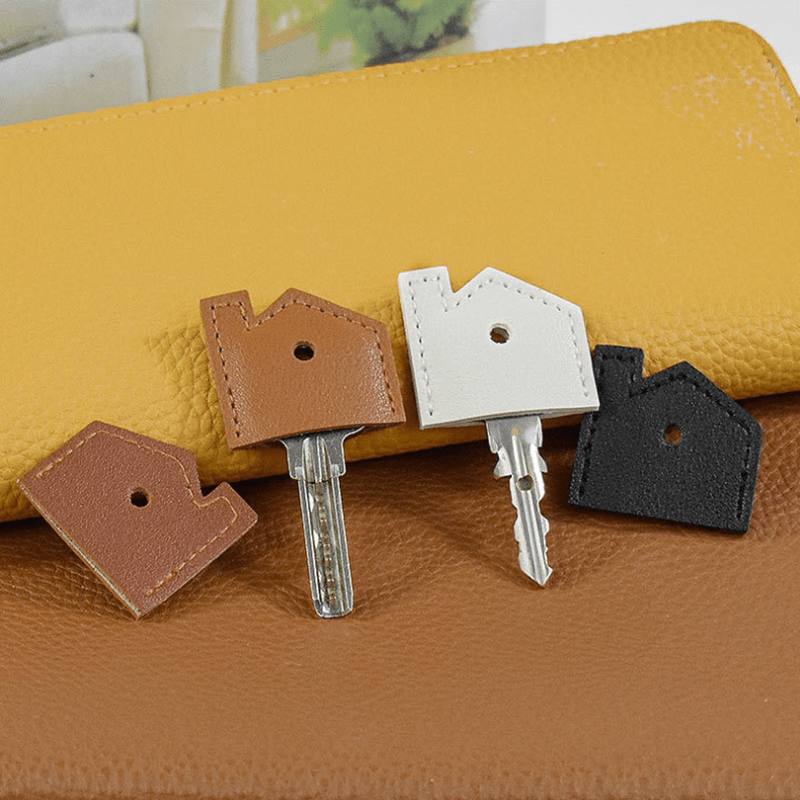 1Pc Key Case Keyring PU Leather Accessary