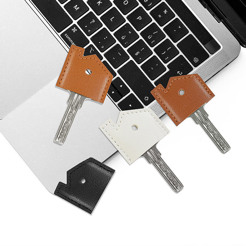 1Pc Key Case Keyring PU Leather Accessary