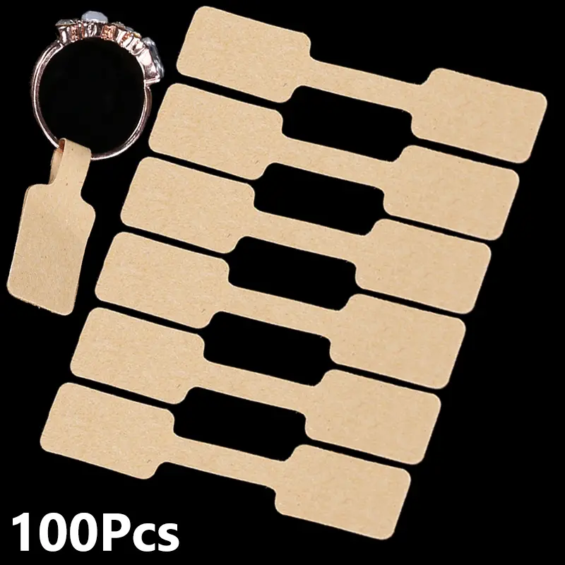 Bag Blank Paper Price Tags Stickers For Craft Necklace Ring - Temu