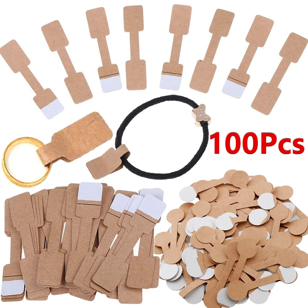 100Pcs Jewelry Price Stickers Tags Self Adhesive Blank for Necklace Earring  Bracelet Labels Packaging Supplies Small Businesses - AliExpress