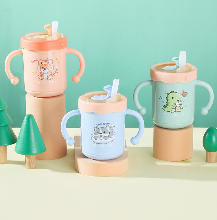 Baby Detachable Cartoon Children's Milk Cup 4